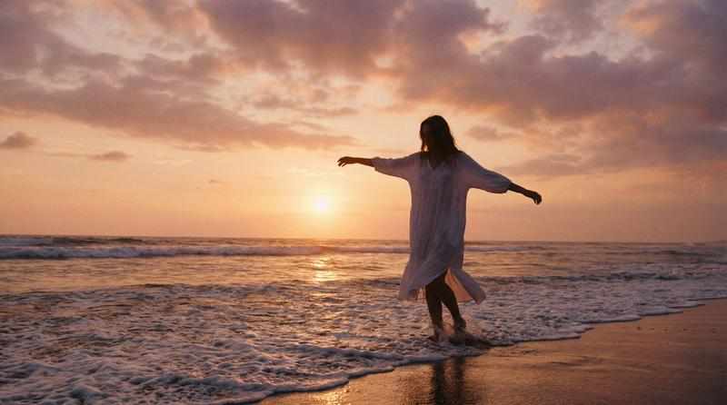 内衣写真视频 - 海岸日落